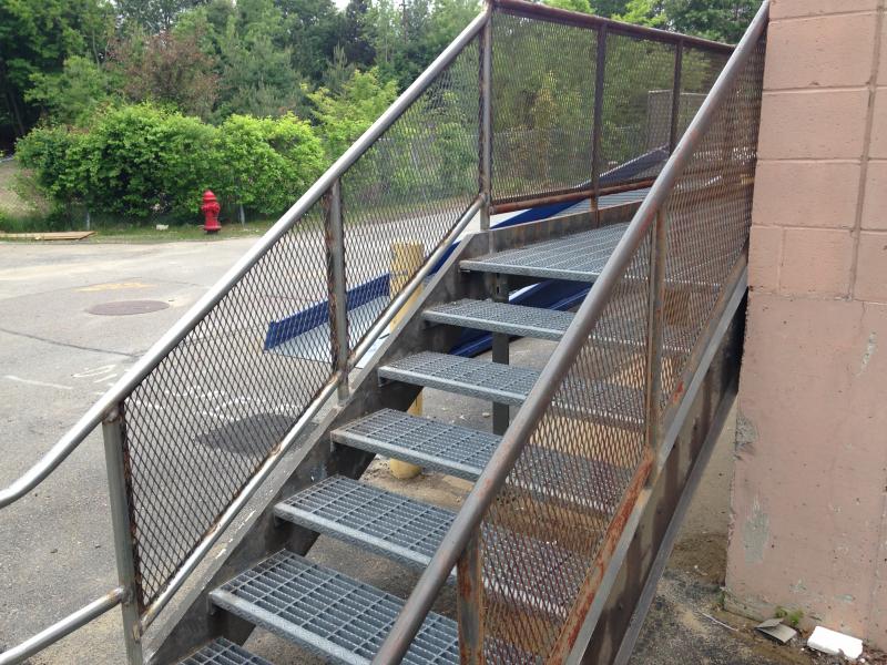 commercial iron stairs